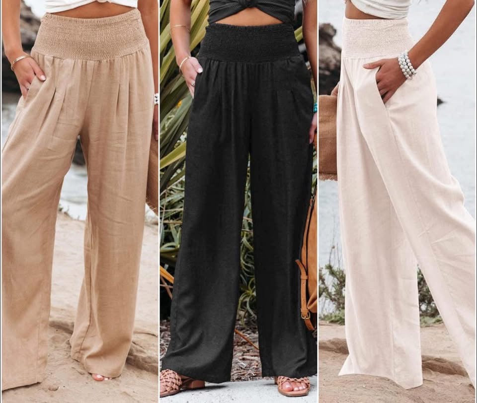 Shore Thing Smock Waist Wide Leg Pants