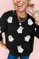 Let’s Go Ghouls Sequin Ghost Crewneck Pullover