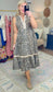 Present Moment Leopard Print Midi Dress