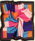 Block Party Multicolor Silk Neck Scarf