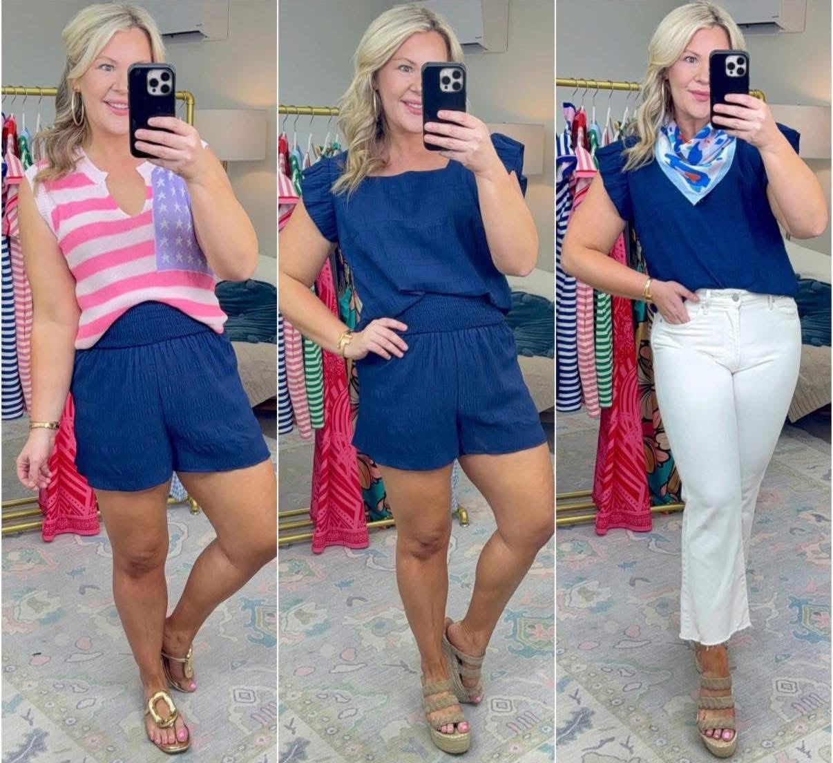 **MORE COLORS** 
Picnic in the Park Ruffle Short Set