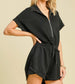 Go Time Zip-Up Athleisure Romper