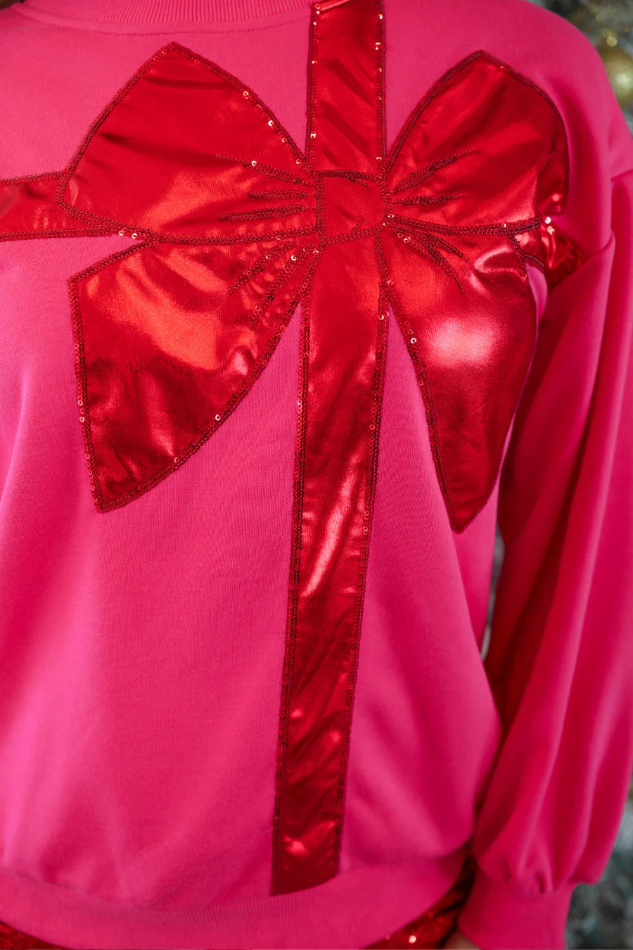 That’s a Wrap Sequin Pullover Top