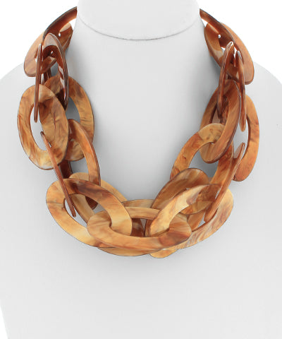 Chain Reaction Tortoise Link Necklace