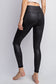 Matte High Rise Vegan Leather Leggings