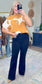 Black Flare Denim Pants
