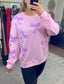 Fit To Be Tied Sequin Bow Pullover Top