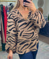 MUD PIE: Rather Be Wild Animal Print Blouse