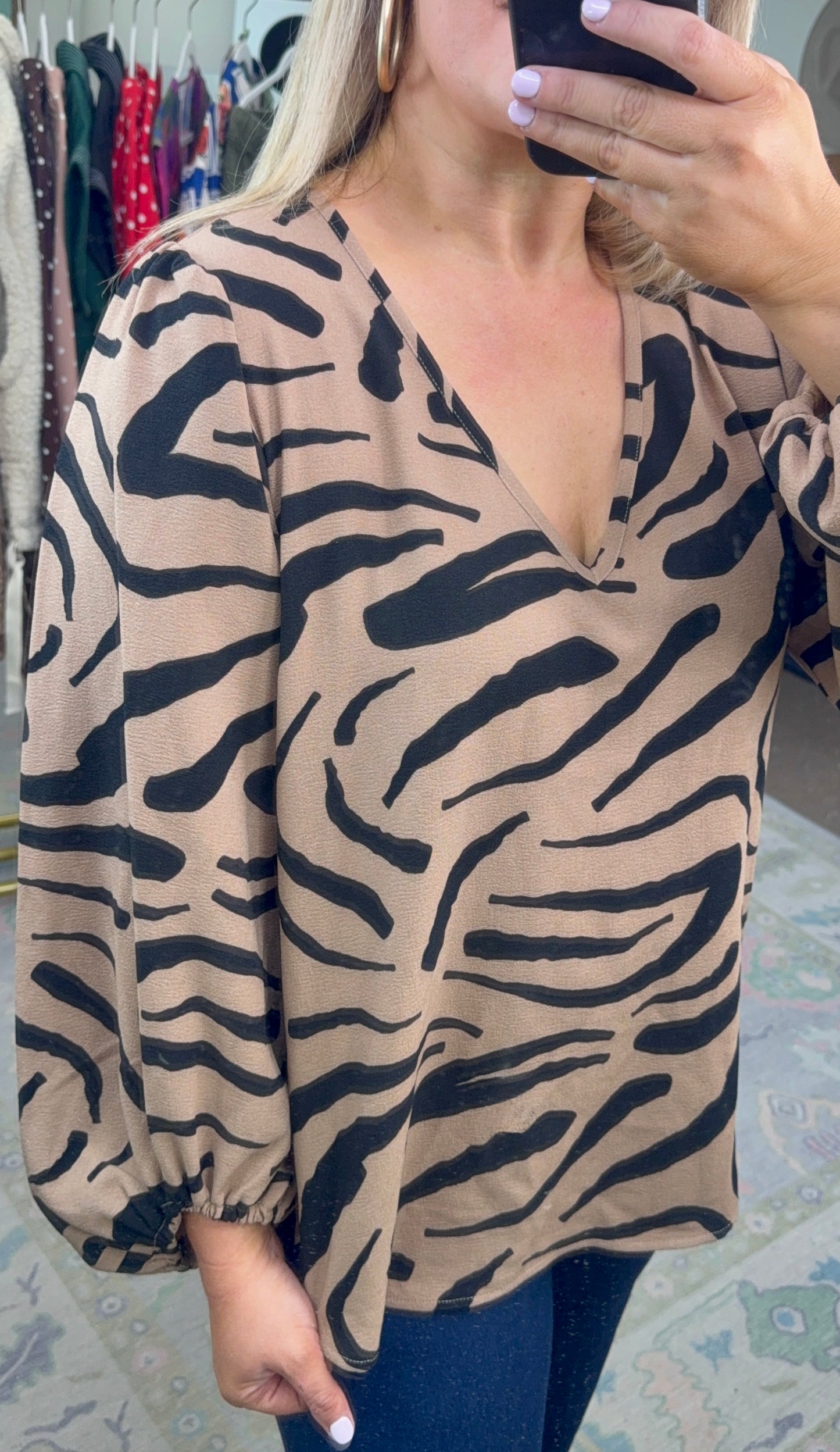 MUD PIE: Rather Be Wild Animal Print Blouse