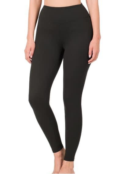 Black Cotton Ultra High-Rise Essential Leggings
