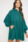 Smock Wrist Shirt Dress