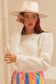 White Pearl Embellished Sweater