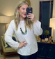 Ivory/Tan Leopard Print Balloon Sleeve Blouse