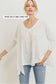 **MORE COLORS** Light Knit Split Tunic Top