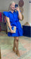 Organza Grid Ruffle Mini Dress