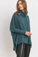 Brushed Split Side Cowl Neck Tunic