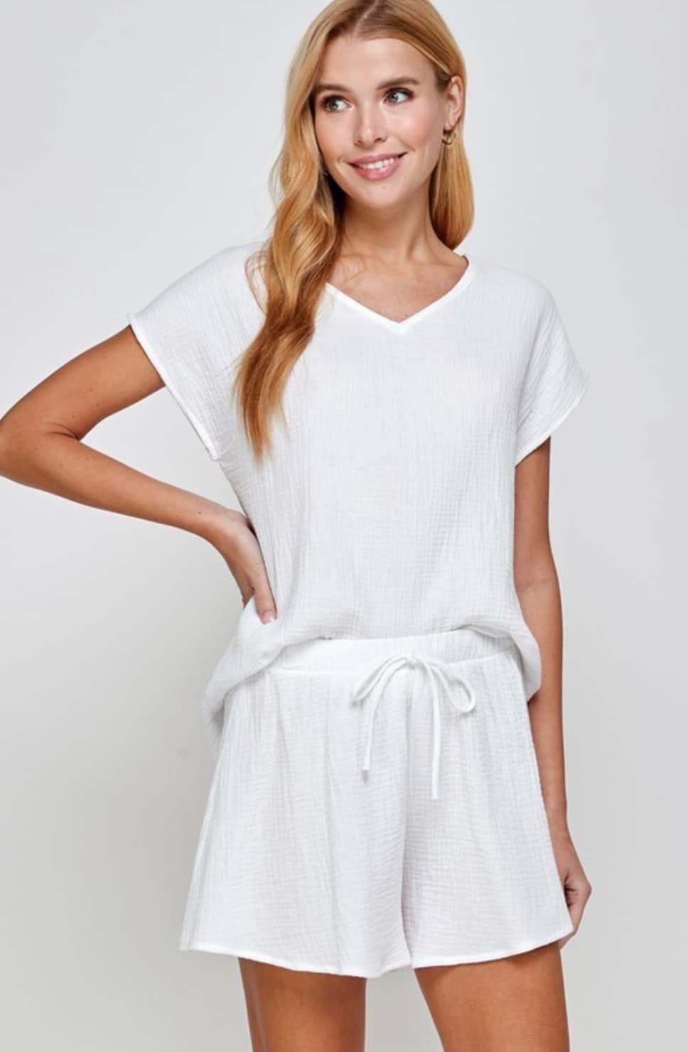 **MORE COLORS** Summer Calling Cotton Gauze Short Set