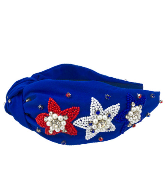 Star Embellished Knot Headband