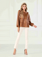Faux Leather Tiered Baby Doll Top