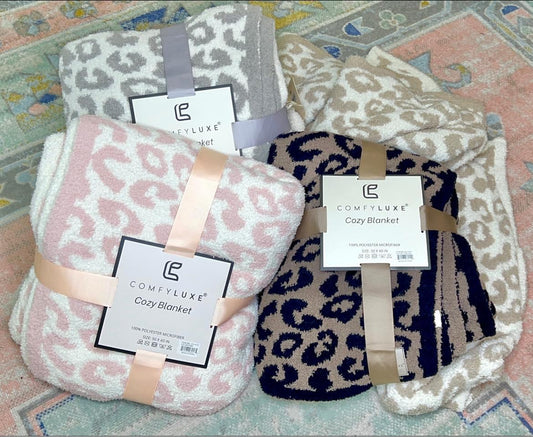 Leopard Print Throw Blanket