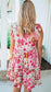 Retro Floral Print Babydoll Dress