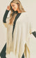 **MORE COLORS** Knit Fringe Ruana Wrap Cardigan