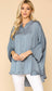 **MORE COLORS** Hi-Lo Satin Button Down Blouse