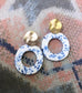 SALE Chinoiserie Hoop Earrings