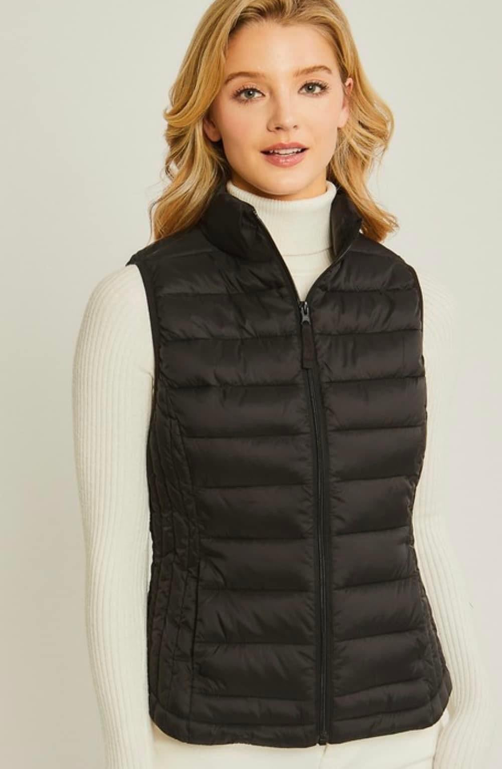 Zip Up Puffer Vest