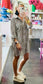Animal Instinct Printed Button Down Tunic