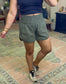 Fit And Fab Smocked Waist Athletic Shorts