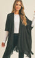 **MORE COLORS** Knit Fringe Ruana Wrap Cardigan