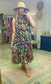 Ruffle Tiered Floral Print Midi Dress