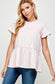 Seersucker Stripe Ruffle Tiered Top