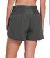 Fit And Fab Smocked Waist Athletic Shorts